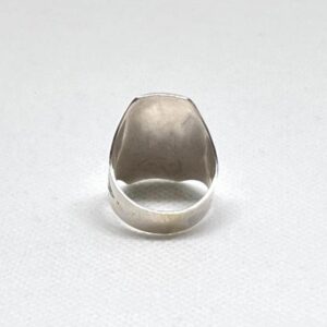 Handmade Engraved Cross Sterling Silver Tuareg Ring: Berber Tribal Jewelry 9 US / 60 EU