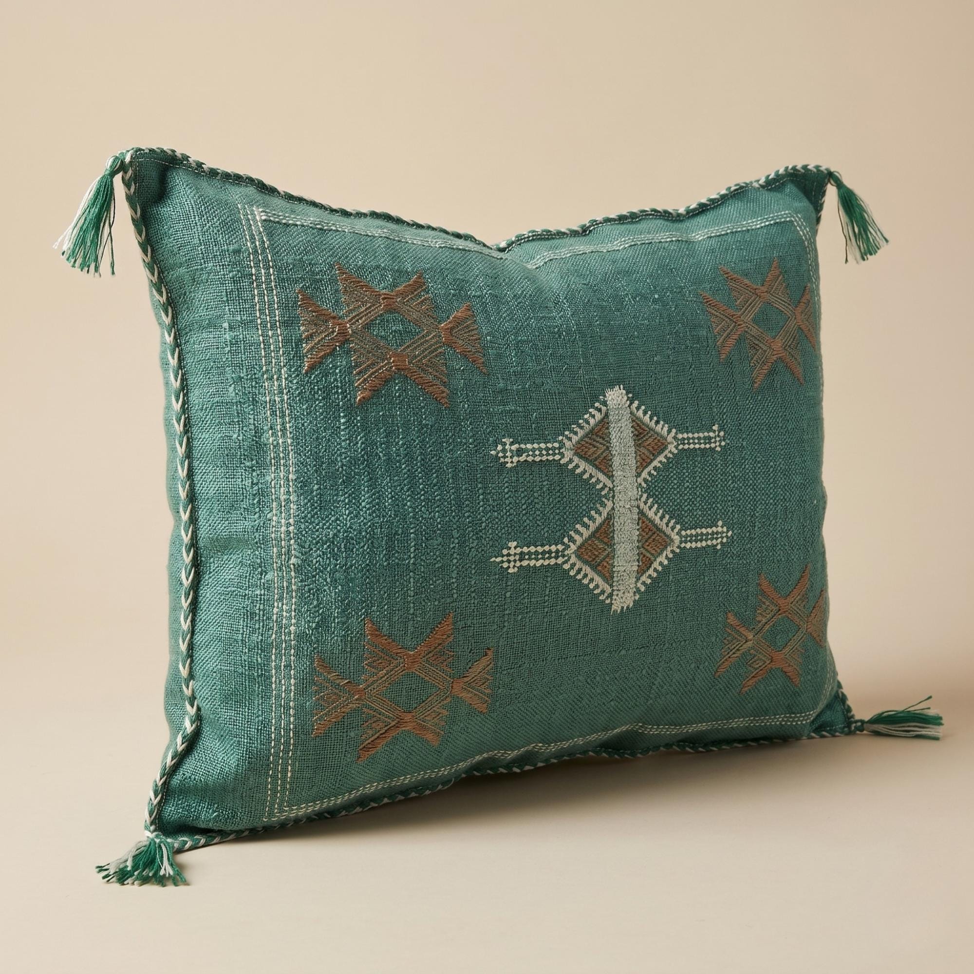 Amazigh Cactus Silk Pillow