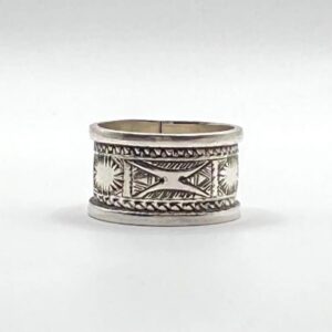 Handmade Sterling Silver Tuareg Ring: Berber Tribal Jewelry, Size 9 US