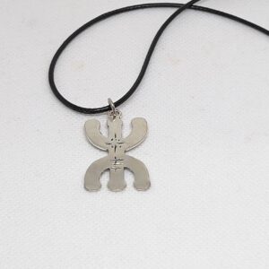 Amazigh Berber Sterling Silver Yaz Pendant: Kabyle Tuareg Free Man Necklace