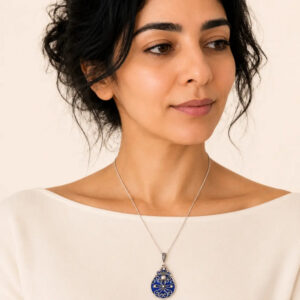 Djedjiga Necklace - Amazigh Silver Pendant Jewelry