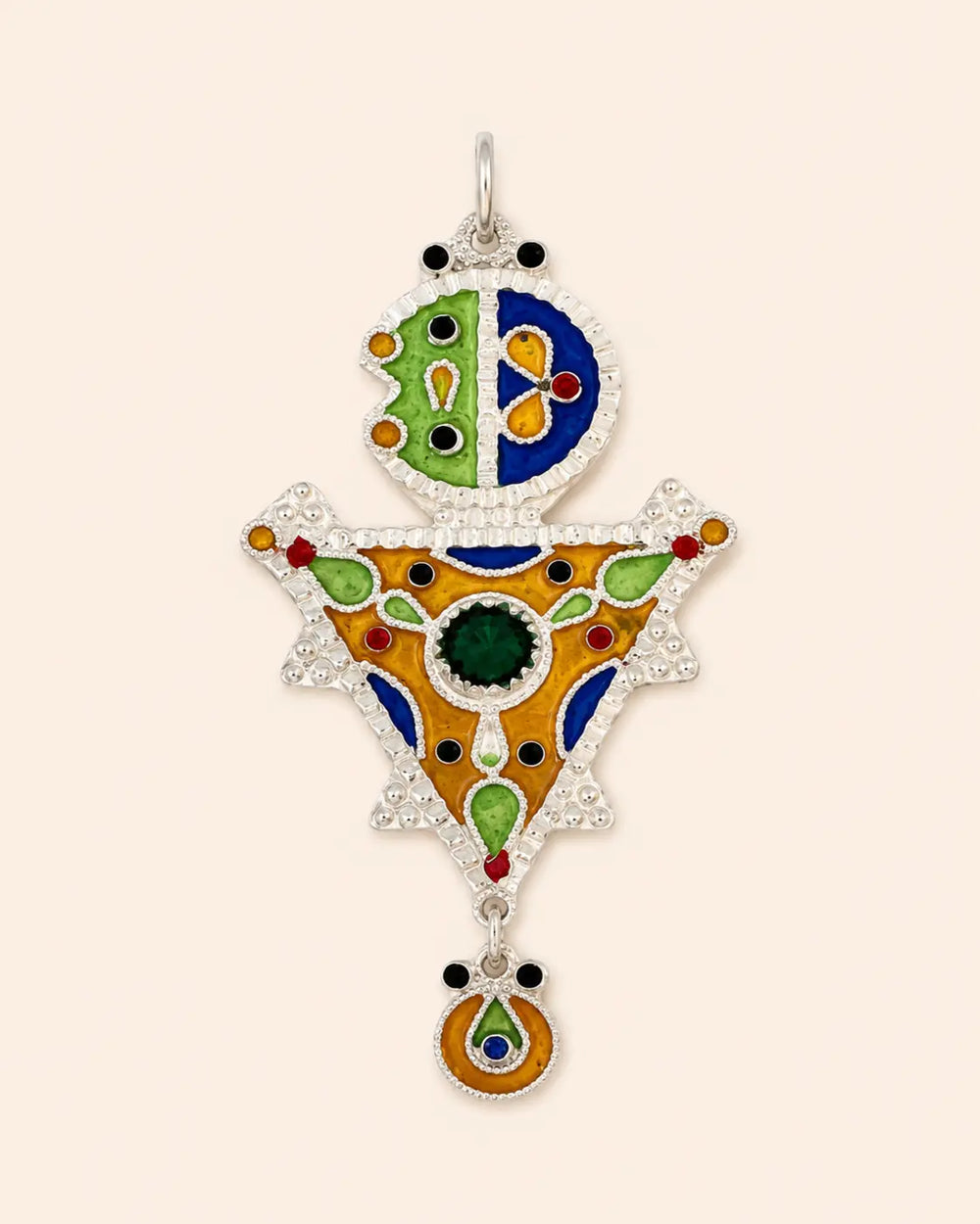 Tazerzit Necklace - Amazigh Silver Pendant Jewelry