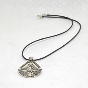 Berber Amulet Sterling Silver Pendant Necklace: Tuareg Cross