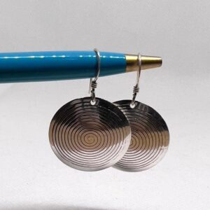 Tuareg Sterling Silver Spiral Bohemian Earrings: Berber Tribal Jewelry