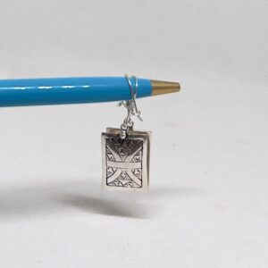 Amazigh Sterling Silver Amazigh Yaz Symbol Bohemian Earrings: Berber Jewelry