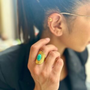 Berber Silver Tribal Ring – Moroccan Heritage Ring