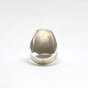 Handmade Berber Sterling Silver Ring: Engraved Boho Tribal Jewelry, Size 8
