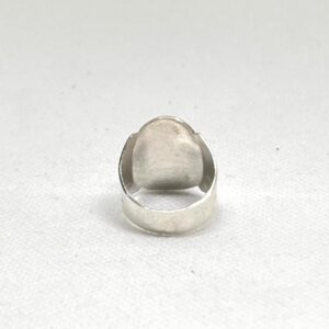 Tuareg Handmade Sterling Silver Carnelian Ring: Berber Tribal Jewelry, Size 8 US