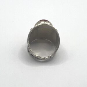 Vintage Tuareg Silver Ring: Berber Tribal Spiral Jewelry (Size 7.5 US)