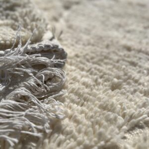 White Beni Ourain Rug - Minimalist Cream Diamond Rug - Handmade Berber Wool Carpet - Shaggy Ivory Area Rug - Scandi Boho Decor - Custom