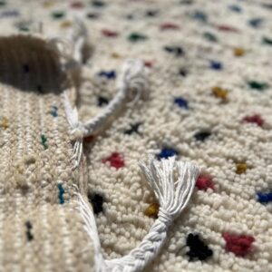 Handmade Polka Dot Rug - Colorful Confetti Beni Ourain Rug - Shaggy Wool Carpet - Boho Nursery Area Rug - Funky Berber - Custom Size