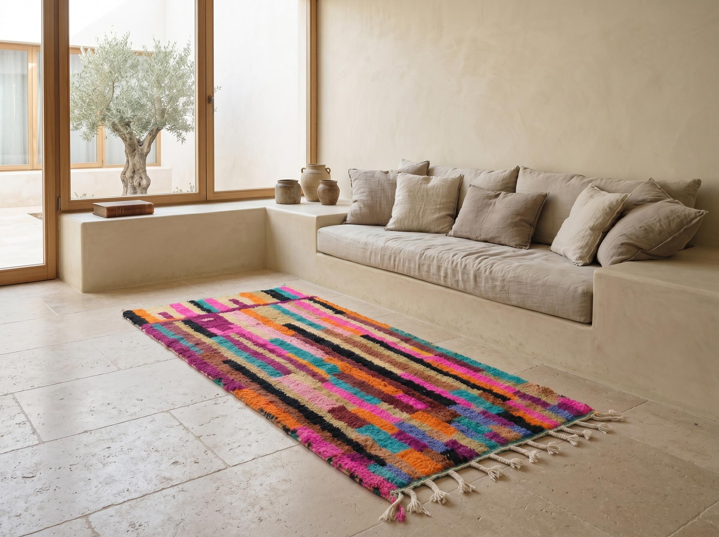 Berber Colorful Boujaad Rug