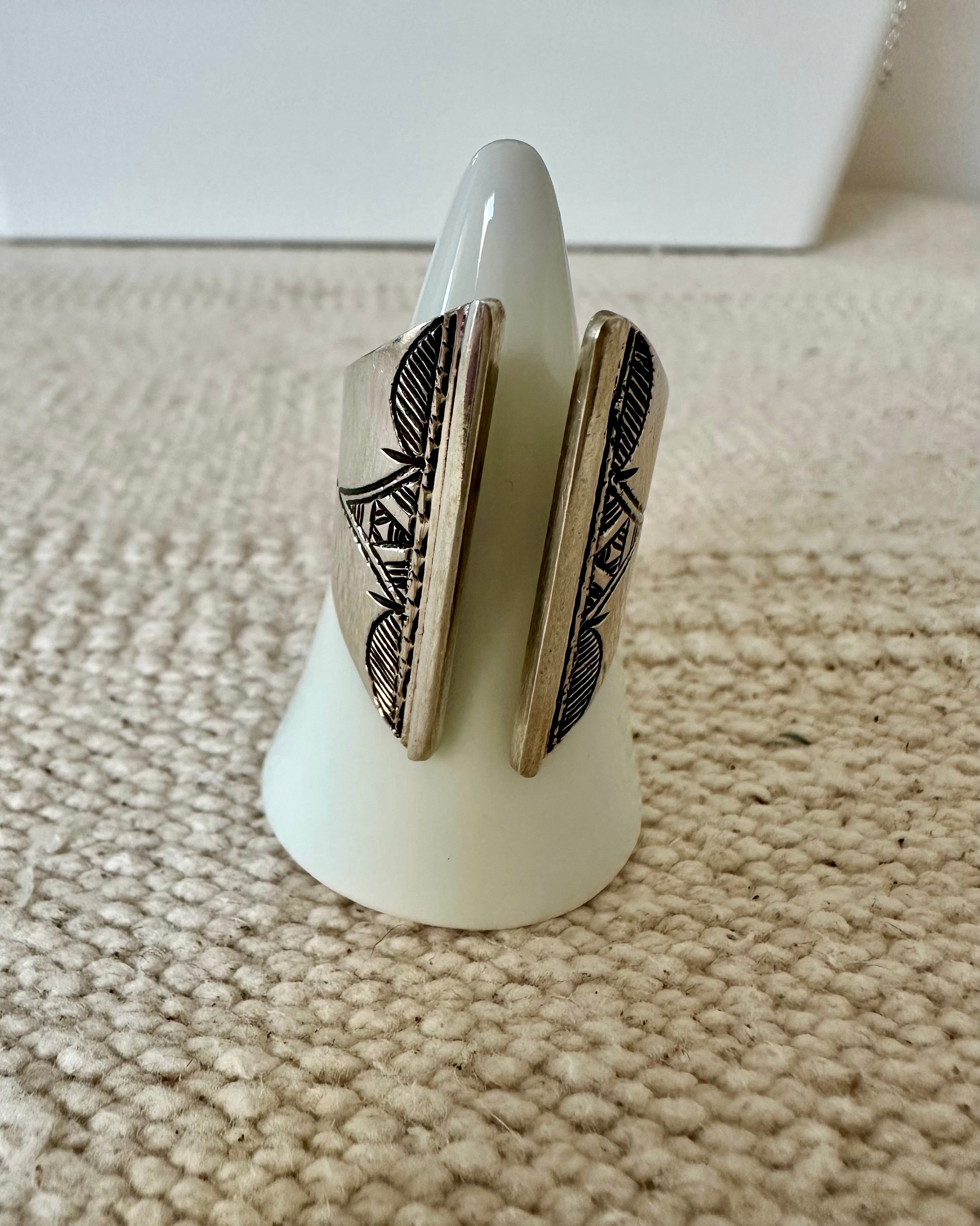 Amazigh Silver Ring – Tihya Heritage Inspired Design