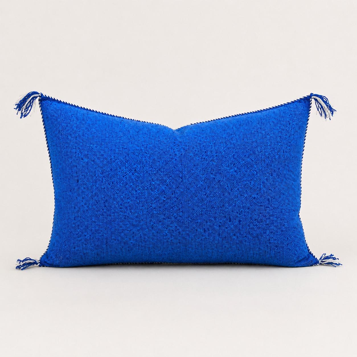 Amazigh Cactus Silk Cover 12x20 Handmade Lumbar Pillow