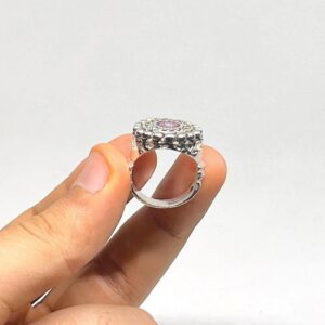 Handmade Berber Silver Plated Ring: Tribal Jewelry