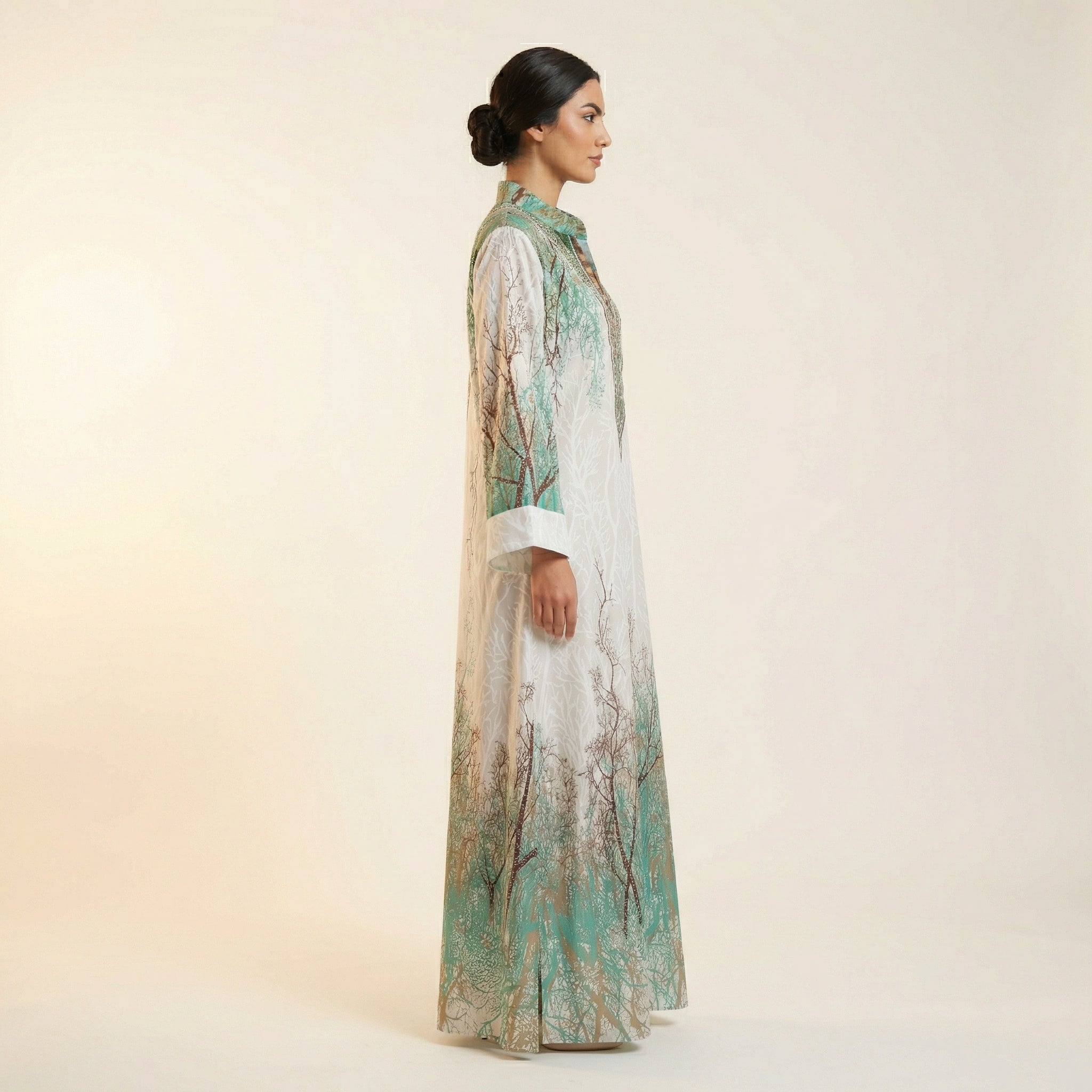 Abaya Dress - Turquoise Cultural Occasion Wear