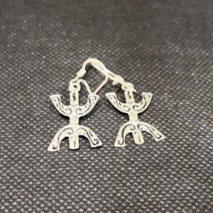 Kabyle Tuareg Sterling Silver Amazigh Yaz Earrings: Berber Jewelry