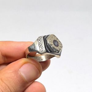 Handmade Berber Ring: Tribal Jewelry, Size 14 US