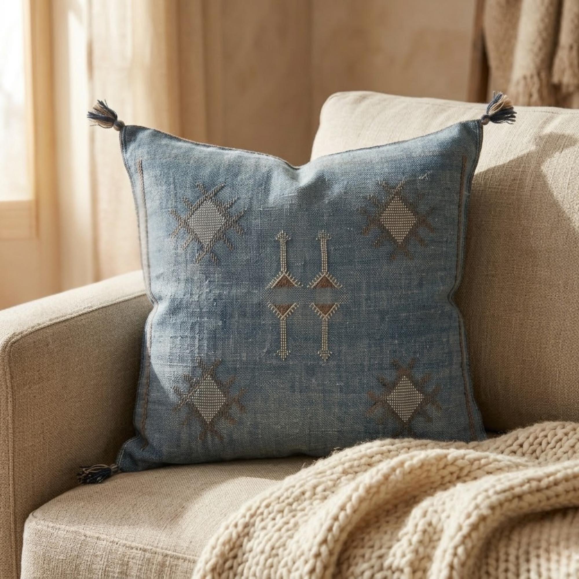 Berber Blue Jeans Pillow