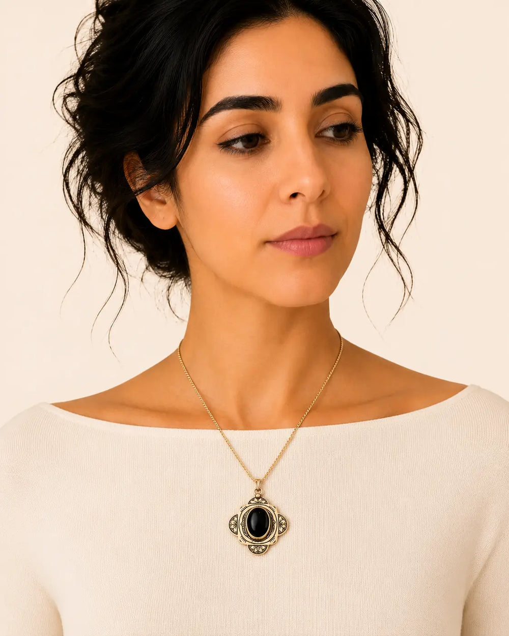 Felt Necklace - Amazigh Pendant Jewelry