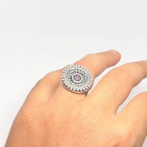 Handmade Berber Silver Plated Ring: Tribal Jewelry