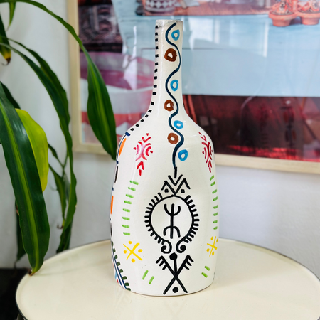 bouteille Vase - Amazigh Decorative Pottery