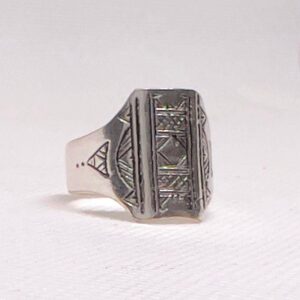Handmade Sterling Silver Berber Ring: Tuareg Tribal Jewelry