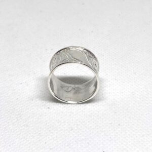 Handmade Berber Sterling Silver Wide Band Ring: Tribal statement Simple Jewelry