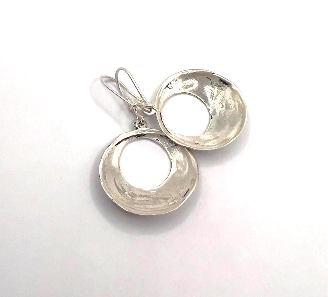 Tuareg Sterling Silver Amazigh Yaz Symbol Bohemian Gypsy Ethnic Hippie African Earrings: Berber Jewelry