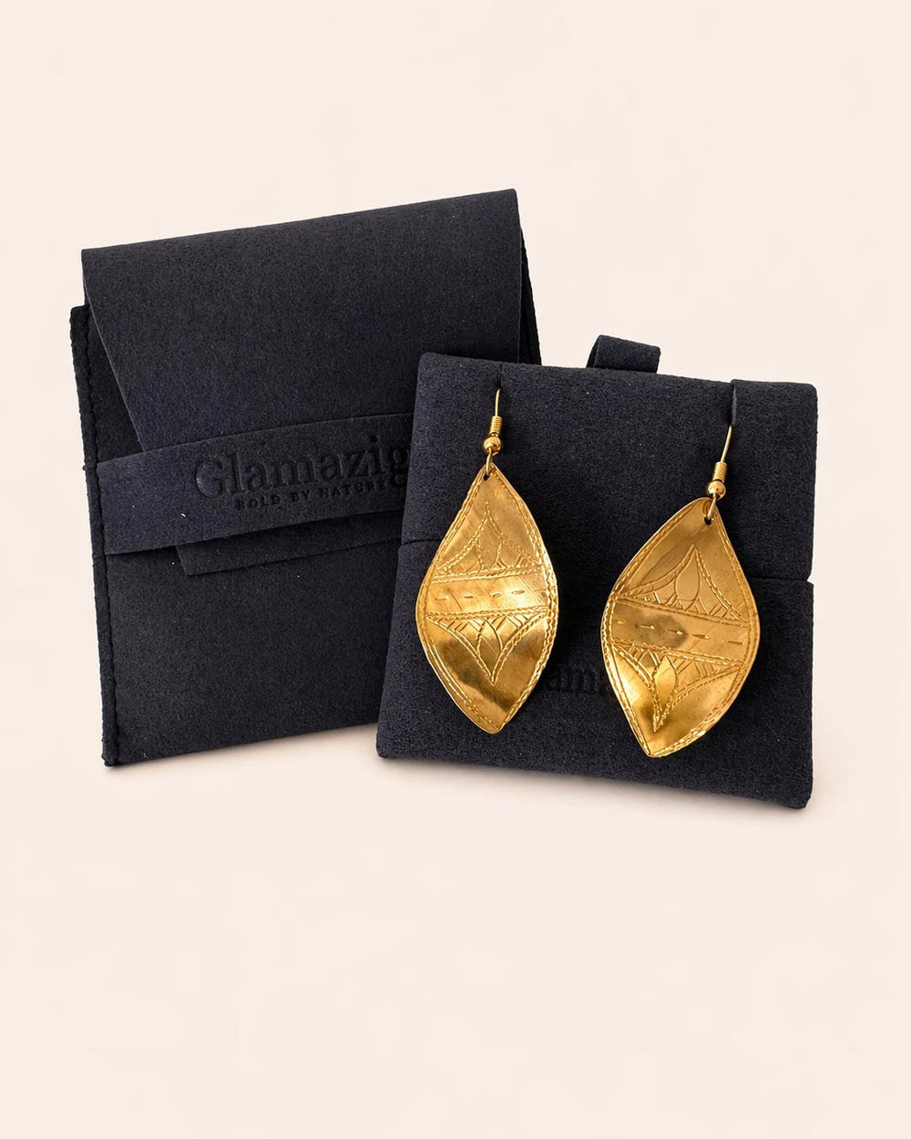 Tirra Earrings - Amazigh Brass Heritage Jewelry