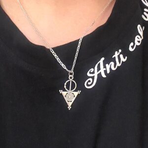 Berber Sterling Silver Tizerzai Necklace: Amazigh Fibula Pendant