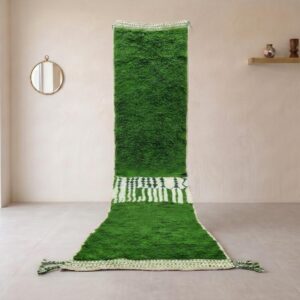 Berber Green Hallway Rug