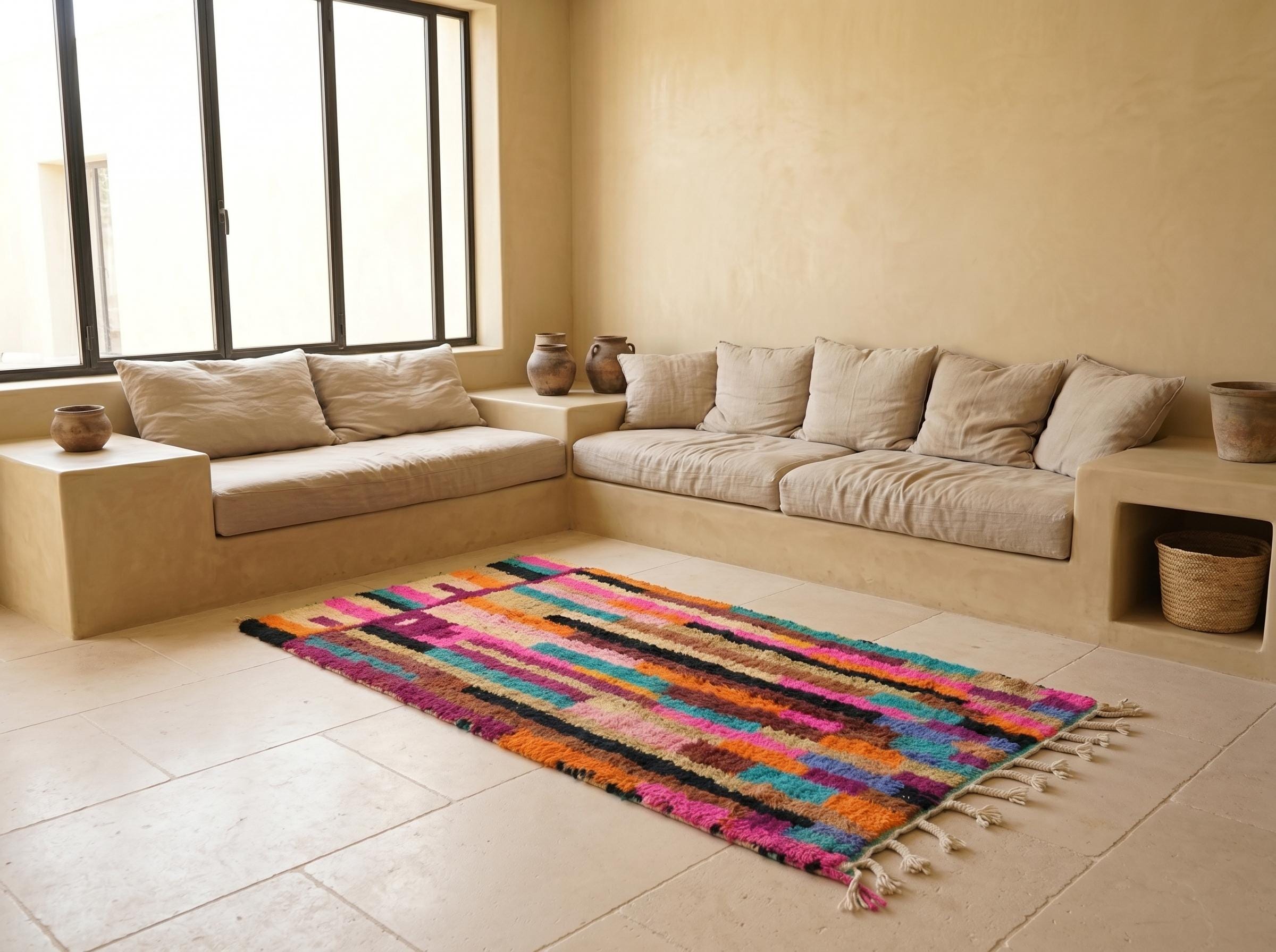 Berber Colorful Boujaad Rug
