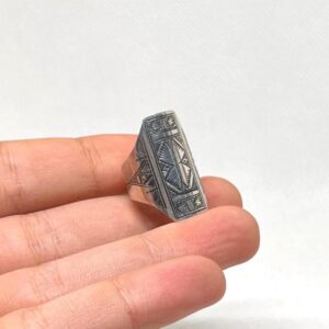 Handmade Sterling Silver Tuareg Ring: Size 7, Berber Jewelry