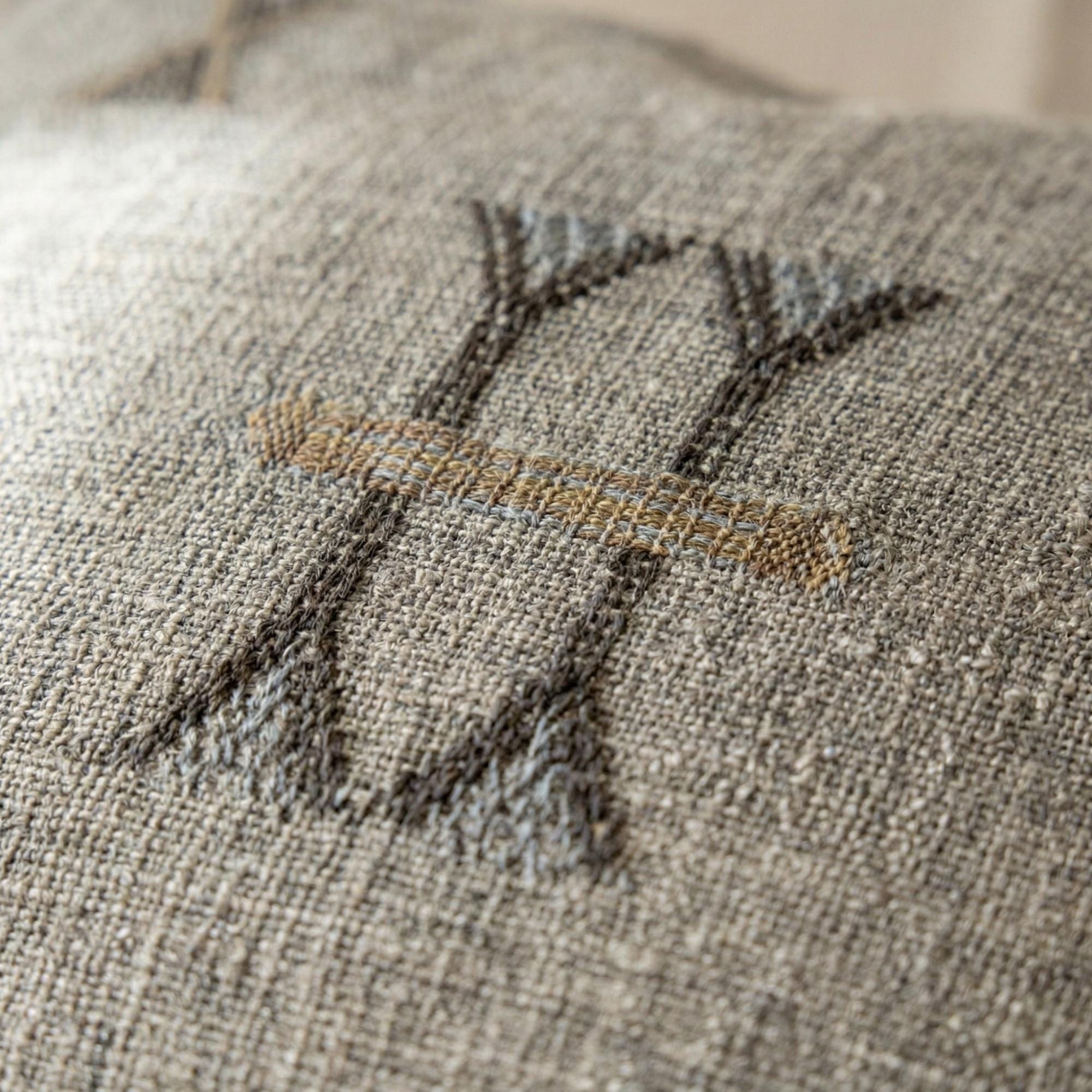 Berber Gray Cactus Silk Handmade Sabra Cushion Pillow