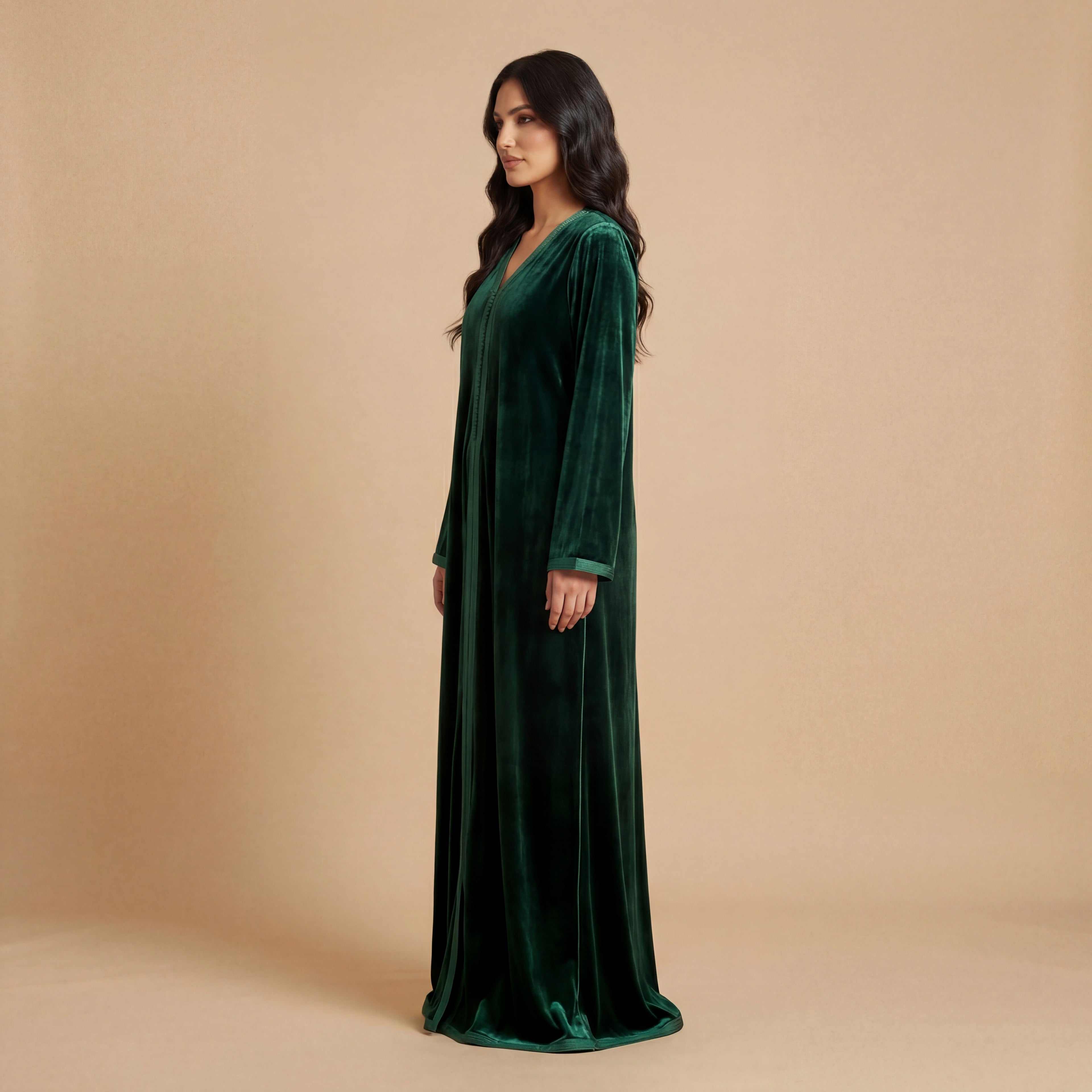 Sfifa Kaftan - Green Velvet Amazigh Occasion Wear