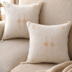 Berber White Cactus Pillow