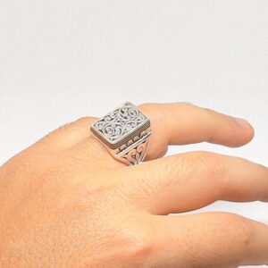 Handmade Tuareg Sterling Silver Ring: Berber Tribal Jewelry