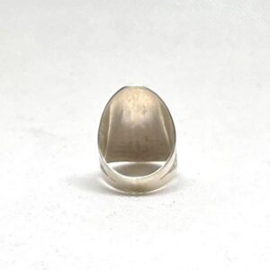 Berber Sterling Silver Ring: Engraved Tuareg Tribal Jewelry, Size 10 US