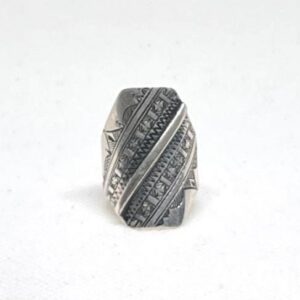 Berber Sterling Silver Ring: Handmade Engraved Tribal Jewelry, African Tuareg Ring