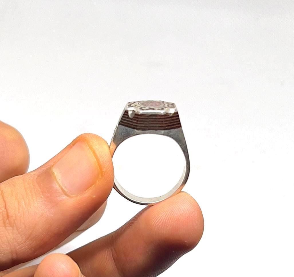 Tuareg Sterling Silver Ring: Berber Jewelry - Saharan Symbolic Design