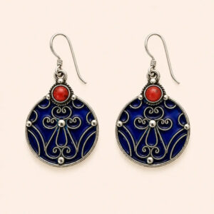 Ghnima Earrings - Amazigh Silver Heritage Jewelry