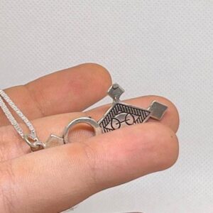 Tuareg Cross Pendant: Yaz Sterling Silver African Tribal Berber Sahara Tribe Pendant Necklace