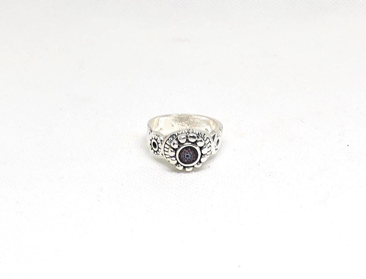 Handmade Berber Silver Ring: Tuareg Eye, Tribal Boho Jewelry