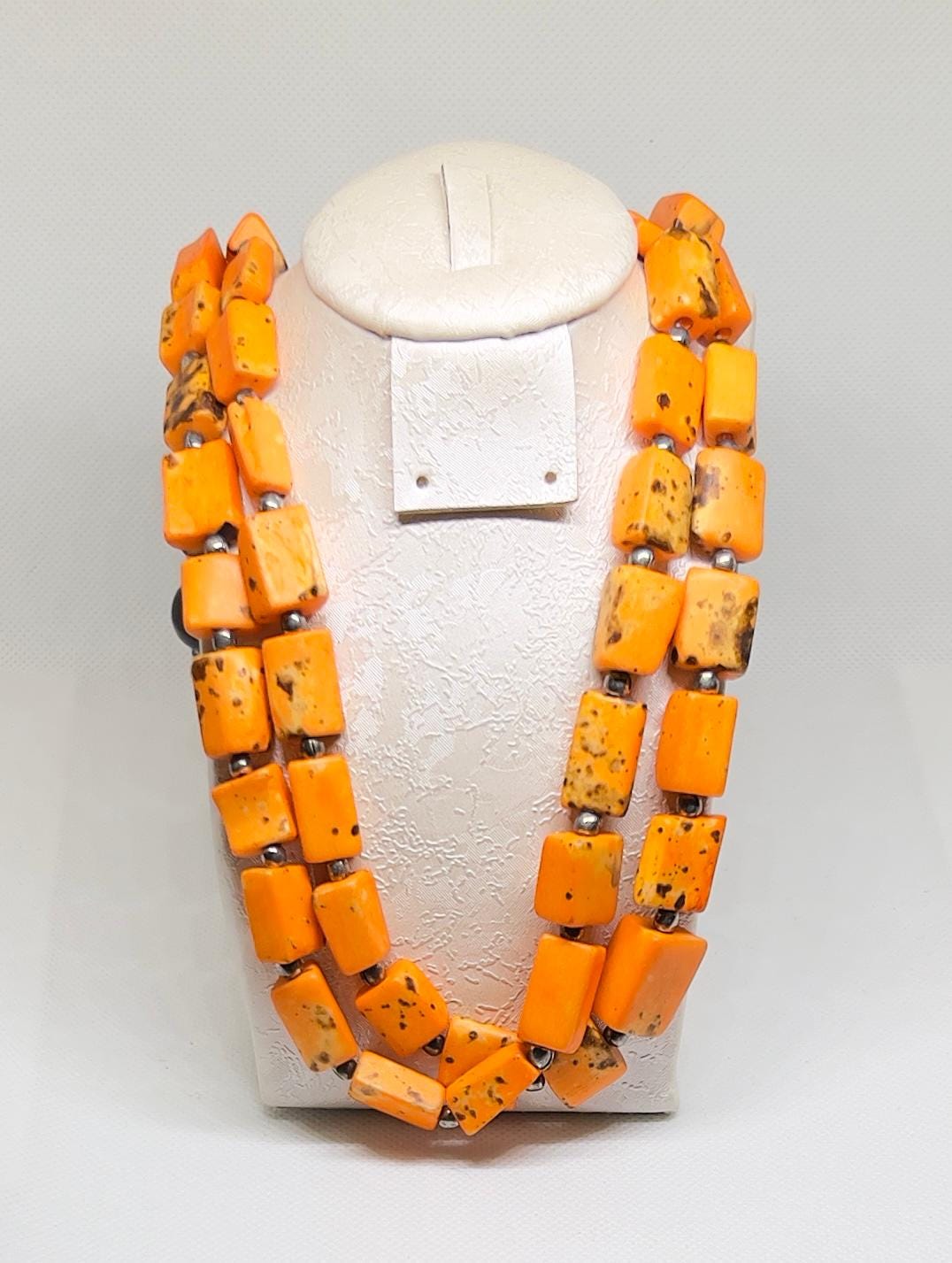 Handmade Berber Coral Necklace: Antique Mediterranean Tribal Jewelry