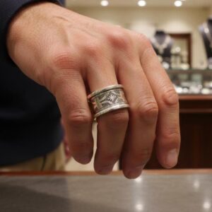 Handmade Sterling Silver Tuareg Ring: Berber Yaz Z Tribal Jewelry, Size 56 EU
