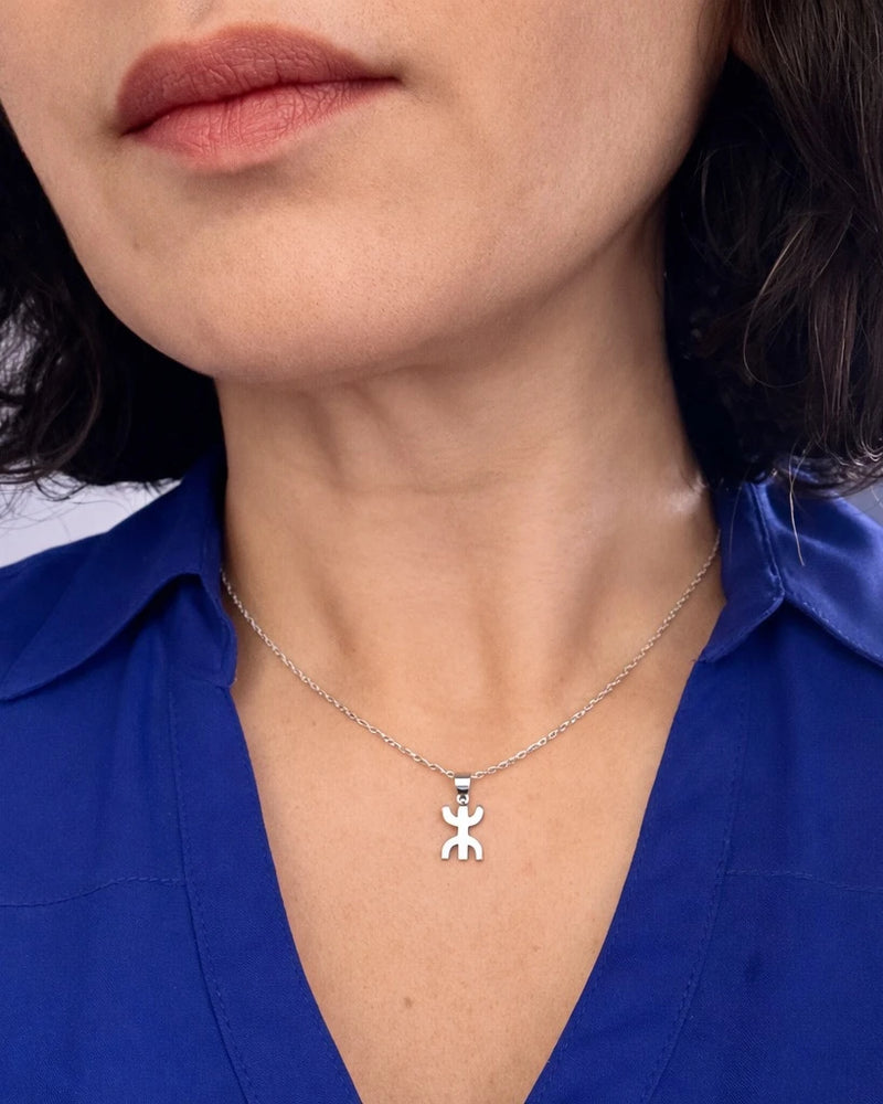 Amzay Necklace - Amazigh Silver Pendant Jewelry