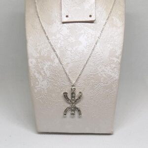 Amazigh Sterling Silver Necklace: Berber Symbol Pendant