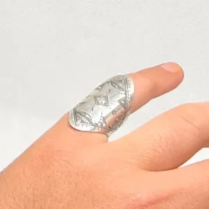 Silver Rings - Handmade Engraved Berber Tuareg Ring Size 8