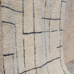 Berber Authentic Beni Ourain Rug 8x5 ft